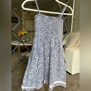 American Eagle Outfitters Blue and White Dress